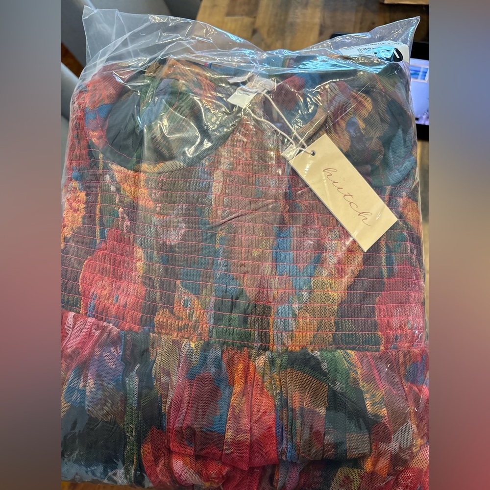 NWT Hutch Multicolor Pleated Maxi Dress - Picture 10 of 10